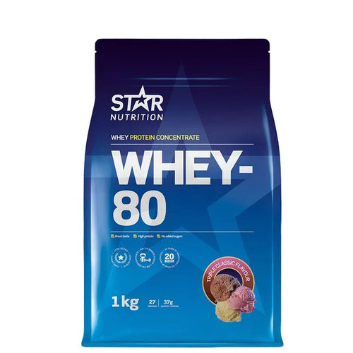 Whey-80 Vassleprotein 1 kg Triple Classic Ice Cream Limited Edition