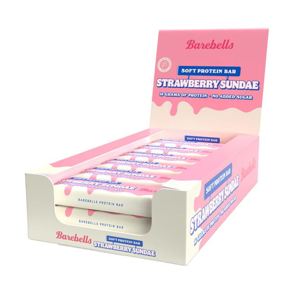12 x Barebells Soft Proteinbar 55 g Strawberry Sundae