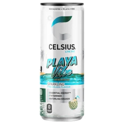 24 x Celsius 355 ml Playa Vibe - Piña Colada SUPER DEAL