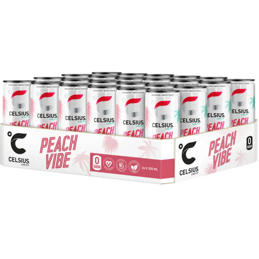 24 x Celsius 355 ml Peach Vibe