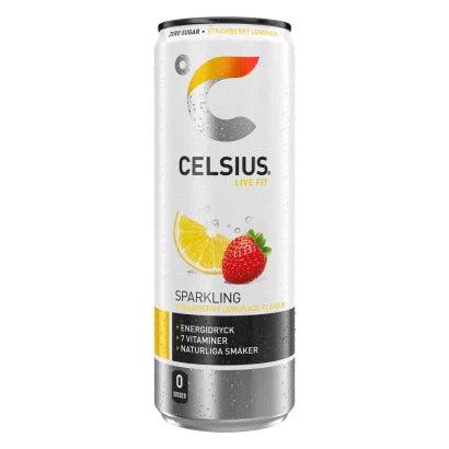 24 x Celsius 355 ml Strawberry Lemonade