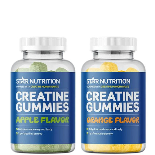 Creatine Gummies Flavour Duo 1x Apple, 1x orange